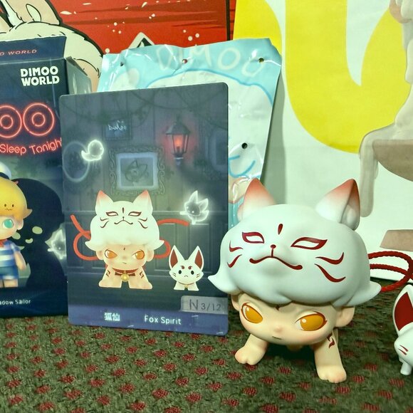 DIMOO No One's Going to Sleep Tonight - FOX SPIRIT - POP MART - OPEN BOX - Picture 4 of 11